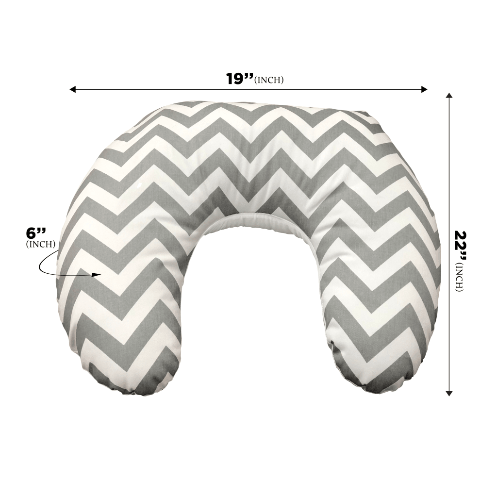 Ara Enfants - Grey and White Zigzag/Chevron - Nursing Pillow