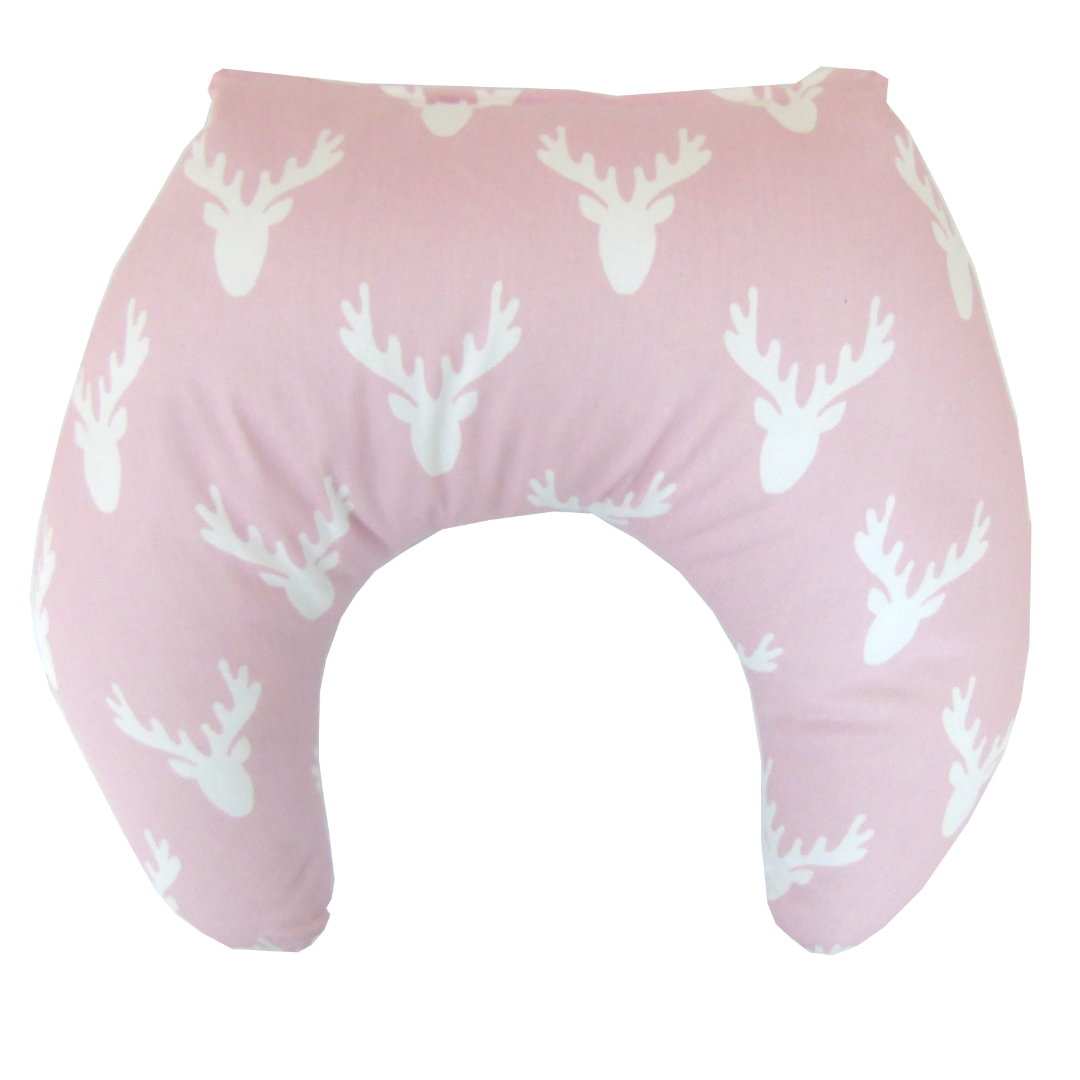 Pink Moose Antlers 5-Piece Baby Bedding Set