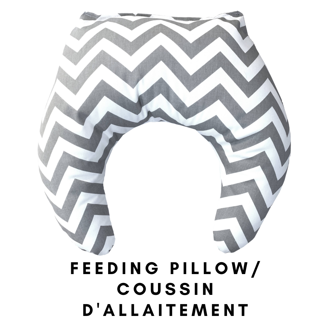 Grey and White Sleepy Dog - 5-piece Baby Bedding (Nursing Pillow Included)