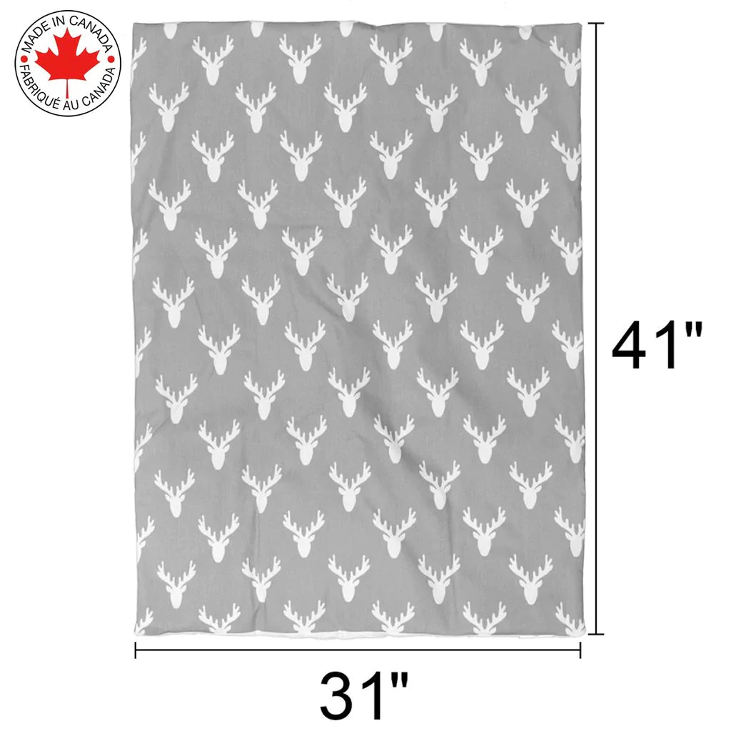 Grey Moose Antlers Baby Bedding (4 pieces #460)