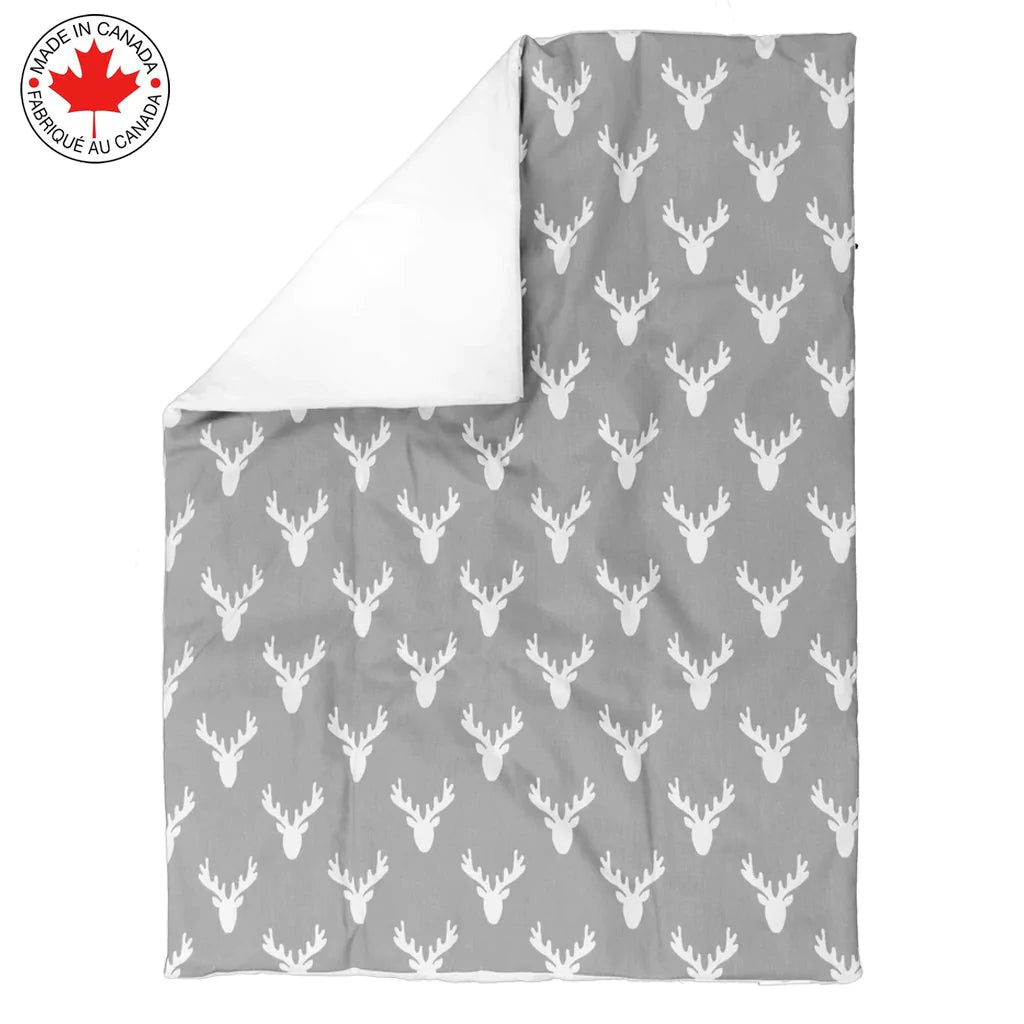 Grey Moose Antlers Baby Bedding (4 pieces #460)