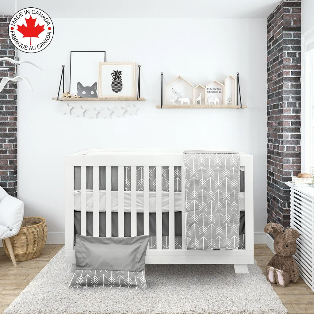 Minimalist Flying Arrows 4-piece Baby Bedding