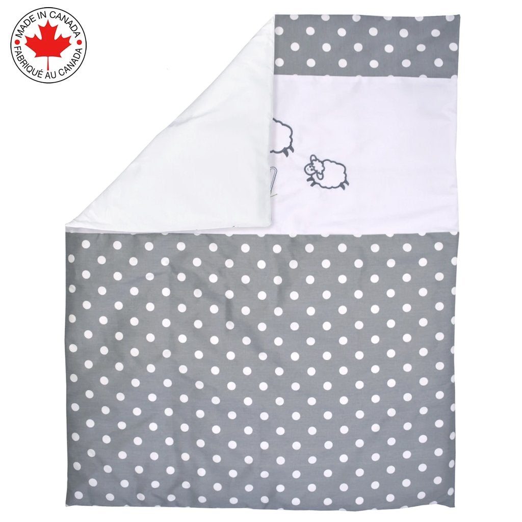 Sweet Leaping Sheep - 5-piece Baby Bedding #501 - (Nursing Pillow Included)